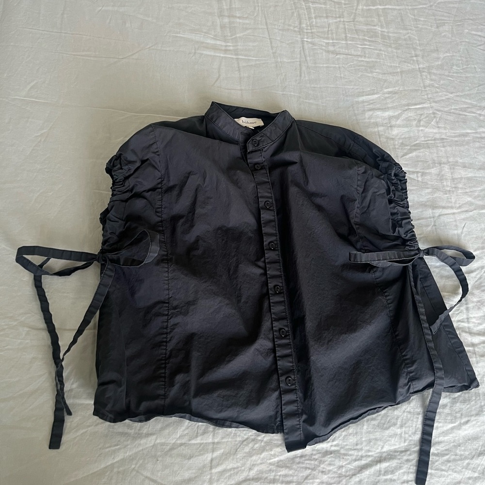 Black dressy button down